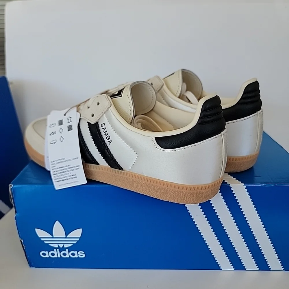 Adidas Samba Og J 'Crewhite/ CBlack/Gum3' - JQ3644 Size 7